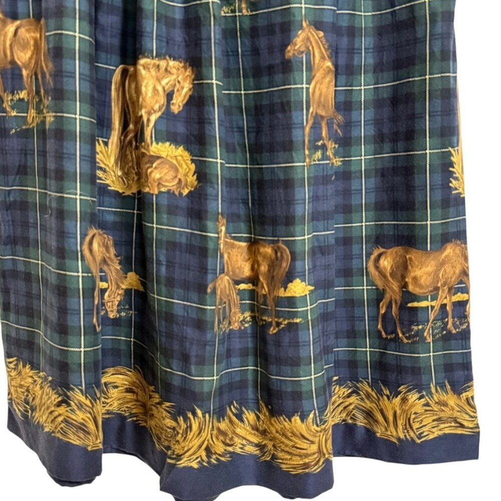 Susan Bristol Petite Skirt SZ 14 Horses Countryside KY Bluegrass - Picture 8 of 9